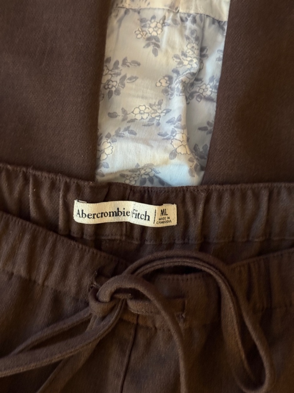 Brown Drawstring Pants - Picture 5 of 5